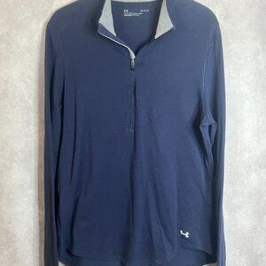 Women's under Armour 1/4 zip pullover navy large